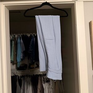 Light Blue Pinstripe Dress